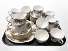 38 pieces of Colclough tea china, pattern 8525.