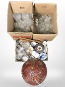 A large quantity of 20th-century Scandinavian drinking glasses, decanters, assorted ceramics,