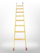 A pine ladder, length 280cm.