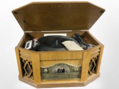 A retro style music centre.