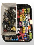 A quantity of 20th-century play-worn die-cast vehicles including Matchbox, Corgi Juniors, etc.