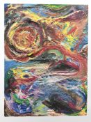 Danish school : Abstract study, oil on canvas, 60cm x 80cm.