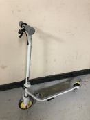 A Ninebot electric scooter with lead