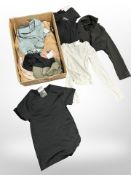 A quantity of new retail tagged clothing, to include: Primark workout singlets, Pink Vanilla jacket,