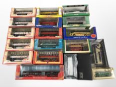18 various 1:76 scale die-cast buses including Exclusive First Editions, Atlas Editions, Days Gone,