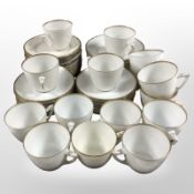 Approximately 47 pieces of Bing and Grøndahl gilt rimmed tea china.