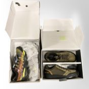 Two pairs of new shoes - La Sportiva, size 8.5 and North Wave, size 7.5.