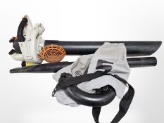 A Stihl petrol leaf blower