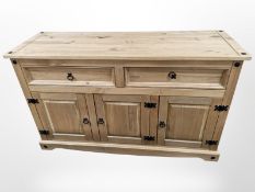 A modern pine sideboard,