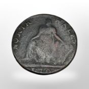 A North Wales half penny.