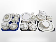 Approximately ninety five pieces of Royal Doulton Rondelay tea coffee and dinner porcelain