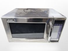 A Sharp Stainless steel commercial microwave