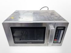 An Electriq stainless steel microwave