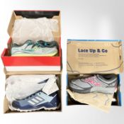 Three pairs of new shoes - Brooks, women's size 8.