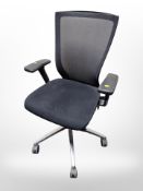A modern swivel desk chair