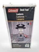 A Coleman dual fuel lantern, in box.