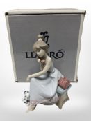 A Lladró figure 5466 'Chit Chat', with original box.