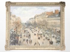 An Artagraph Edition depicting a Parisian street scene, in ornate frame,