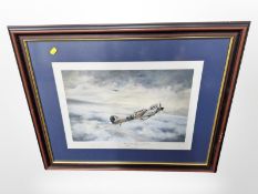 After Robert Taylor : First of Many, colour print, signed in pencil by artist and by Douglas Bader,