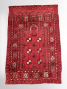 A Turkoman prayer rug, Afghanistan,