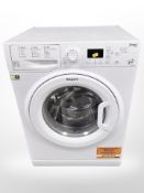 A Hotpoint 7kg washing machine and a Samsung microwave