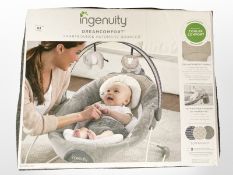 An Ingenuity Dreamcomfort Smartbounce automatic bouncer, new and boxed.