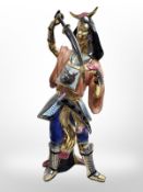 A 20th century ceramic figure of a samurai, height 64 cm.