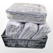 Four New contemporary shaggy pile rugs (1 box)