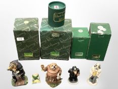 A small group of Robert Harrop figures, boxed.