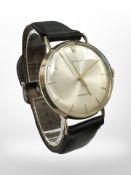 A gent's vintage 9ct gold Rolex Precision centre seconds wristwatch, with Rolex crown,