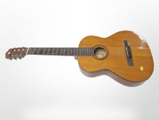A Hokada acoustic guitar.