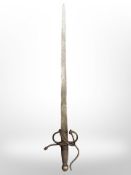 A short sword in the 17th century style, blade 58cm.