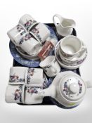 Approximately thirty-three pieces of Royal Doulton Autumn glory tea china and a further Doulton