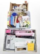 A group of drinking glasses and ceramics, various home wares, etc.