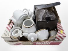 Two boxed Von Shef stainless steel Cafeteires,