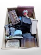 A group of contemporary mantel clocks,