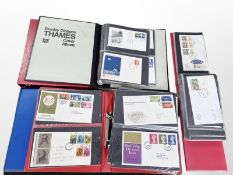 Five albums of official first day covers, Post Office covers, etc.