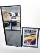 Contemporary prints including Keith Haring, mirror,