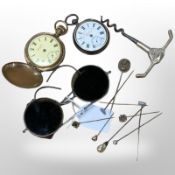 A silver cased open faced pocket watch, signed 'Coast Guards Timekeeper, W. E.