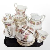 Forty six pieces of Colclough tea china
