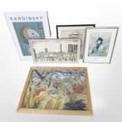 A group of prints including Kandinsky, Rousseau, L. S.