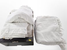 A quantity of 20th century linen.