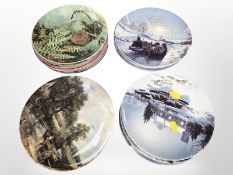 Twenty one Bradex collector's plates depicting famous paintings, wildlife, etc.