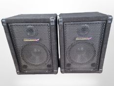 A pair of Carlsbro sound performance speakers, height 51 cm.