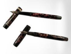 A De La Rue 'Onoto' fountain pen and a WHS pen,