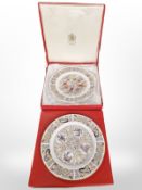 Four Spode porcelain collector's plates, to include the Iona plate (x2),