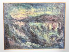 Danish School : Abstract study, oil on canvas, 80 cm x 60 cm.