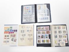 Three albums of European stamps