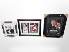 A signed photograph of Sir Michael Caine,