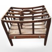 A mahogany Canterbury, width 49 cm.